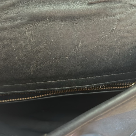 Vintage Coach Casey Black Leather Crossbody Bag - Picture 6 of 8